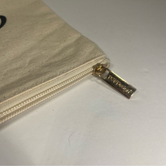 Canvas Zippered “and so the adventure begins” Pouch - Picture 3 of 8